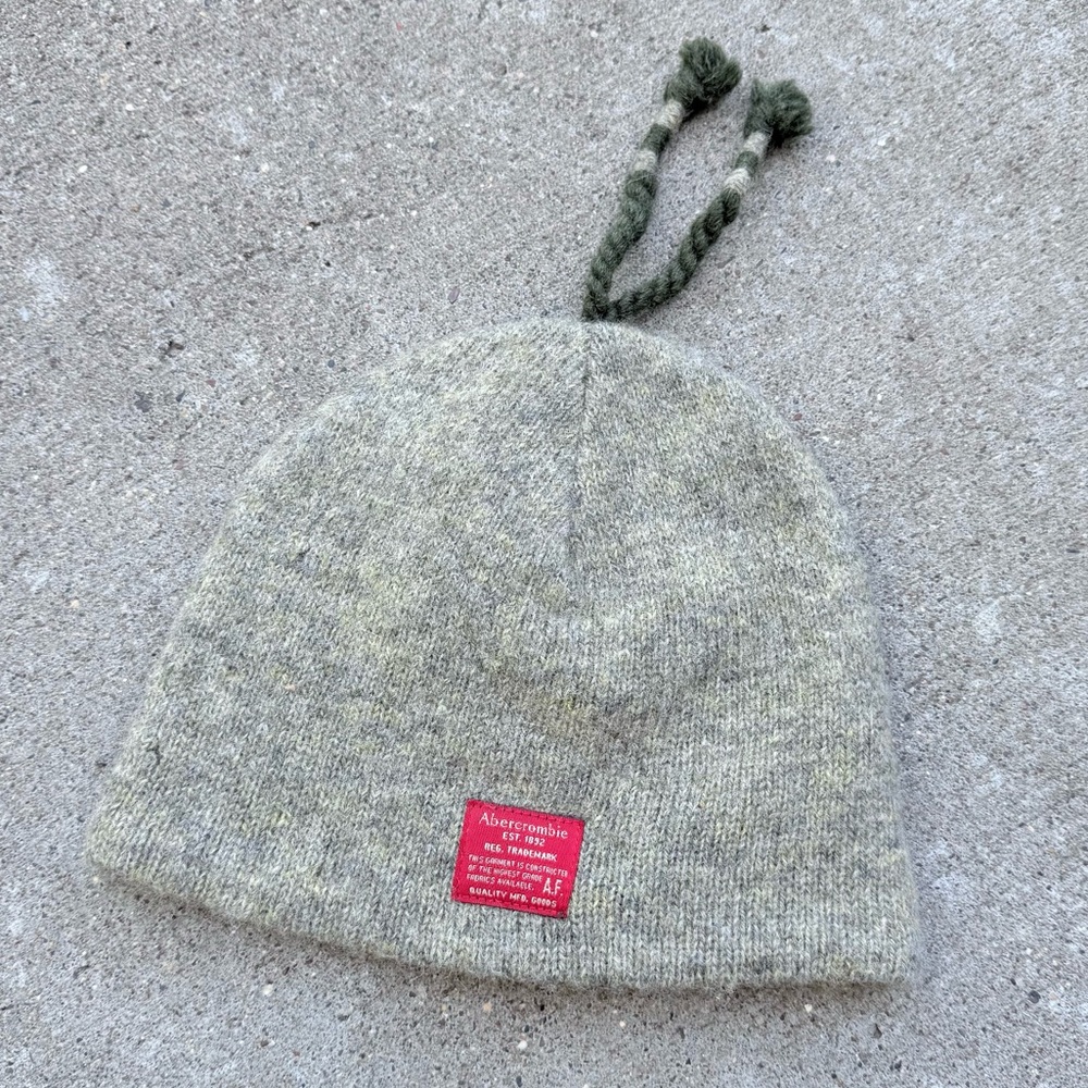Vintage Y2K Abercrombie & Fitch 100% Wool Beanie Hat